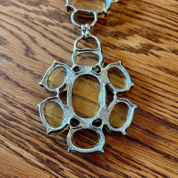 Y DROP Crystal Necklace STATEMENT MAKING! - Picture 5 of 12